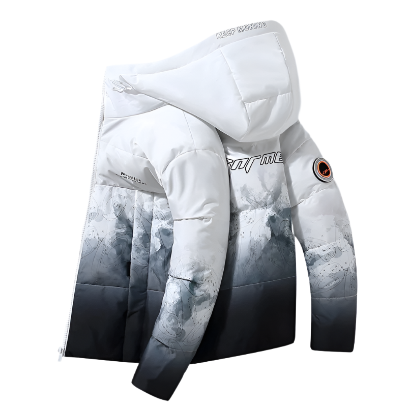 DQ Gradient Puffer Jacket , - Streetwear Jacket - Slick Street
