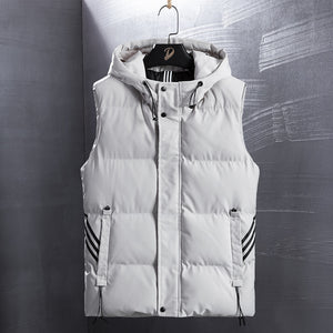 Padded Striped Vest Sleeveless Jacket ,  - Streetwear Jacket - Slick Street