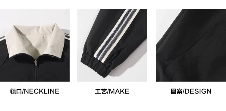 Color Block Reversible Zipper Jacket ,  - Streetwear Jacket - Slick Street