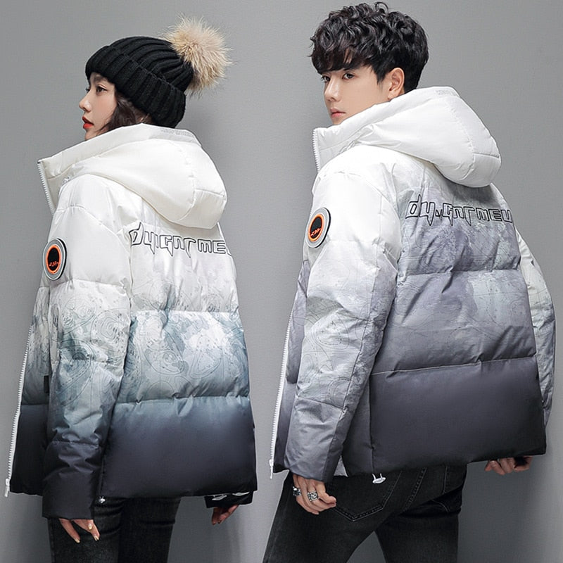 DQ Gradient Puffer Jacket ,  - Streetwear Jacket - Slick Street
