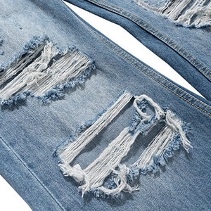 Distressed KP26 Baggy Flared Jeans , - Streetwear Jeans - Slick Street