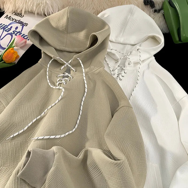 Plain Color Drawstring Style Hoodie , - Streetwear Hoodie - Slick Street