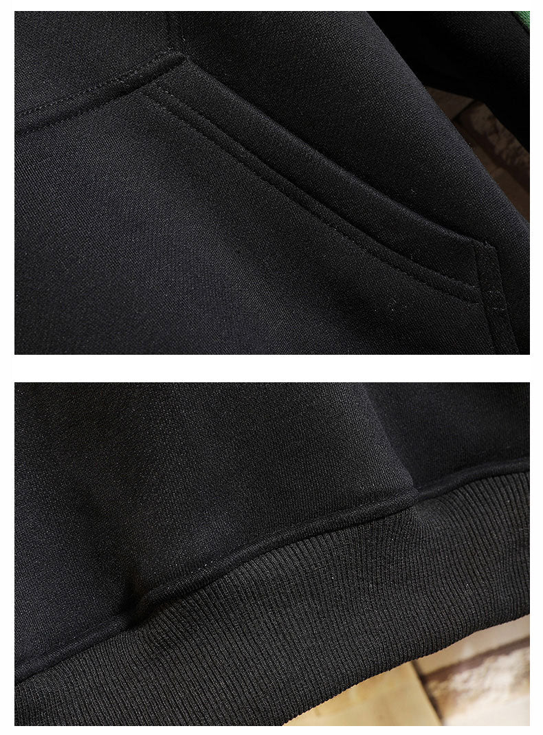 Forever Young Green Stripped Sleeves Hoodie ,  - Streetwear Hoodie - Slick Street
