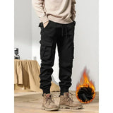 Slim Fit Elastic Ankle Pants 28, Black - Streetwear Pants - Slick Street