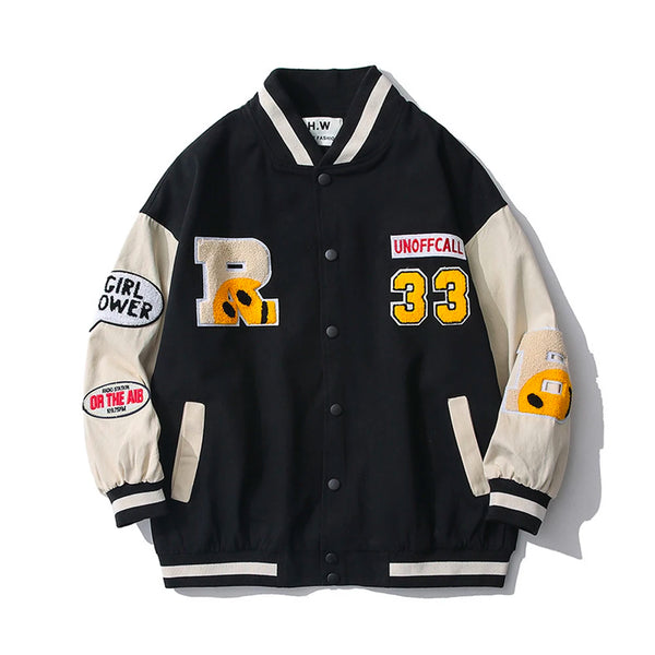 Unofficial 33 Retro Trend Jacket Black, XS - Streetwear Jacket - Slick Street