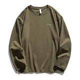 We lead, others copy© Casual Solid Long Sleeve Green, XS - Streetwear T-Shirts - Slick Street