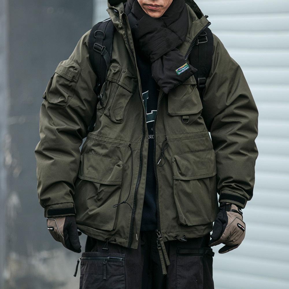 New Heights VA1 Hiking Multi-Pocket Puffer Jacket ,  - Streetwear Jacket - Slick Street