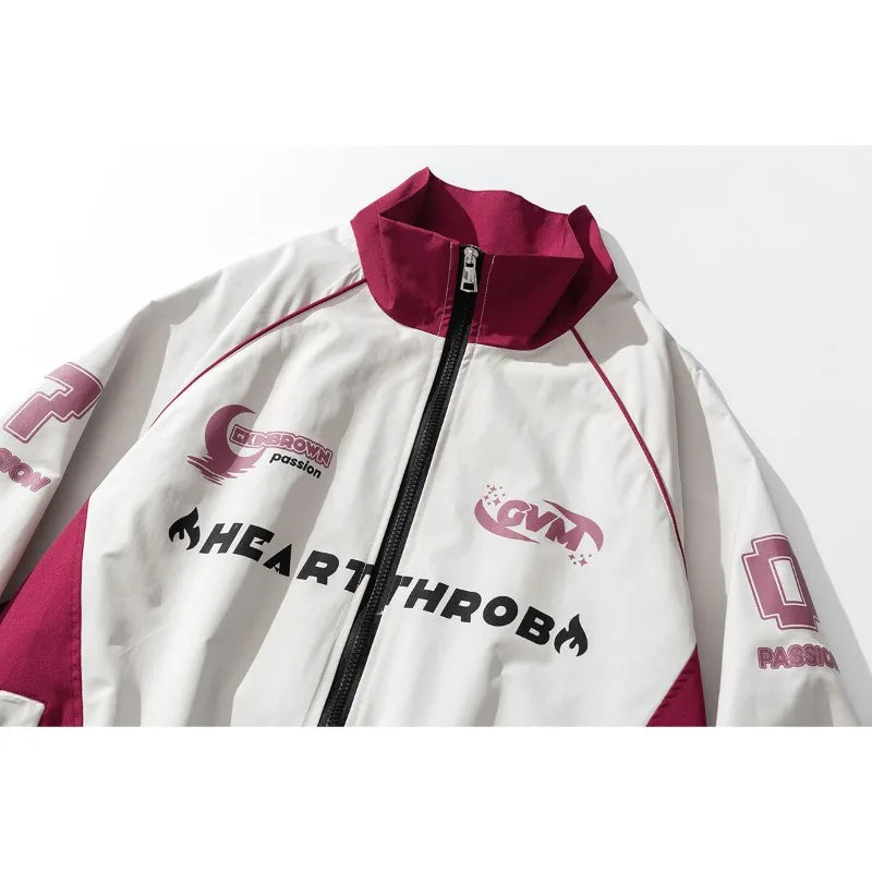 HEARTHOB Racer Bomber Jacket , - Streetwear Jacket - Slick Street