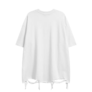 Hand Sketch Ripped Streetwear T-Shirt , - Streetwear T-Shirts - Slick Street