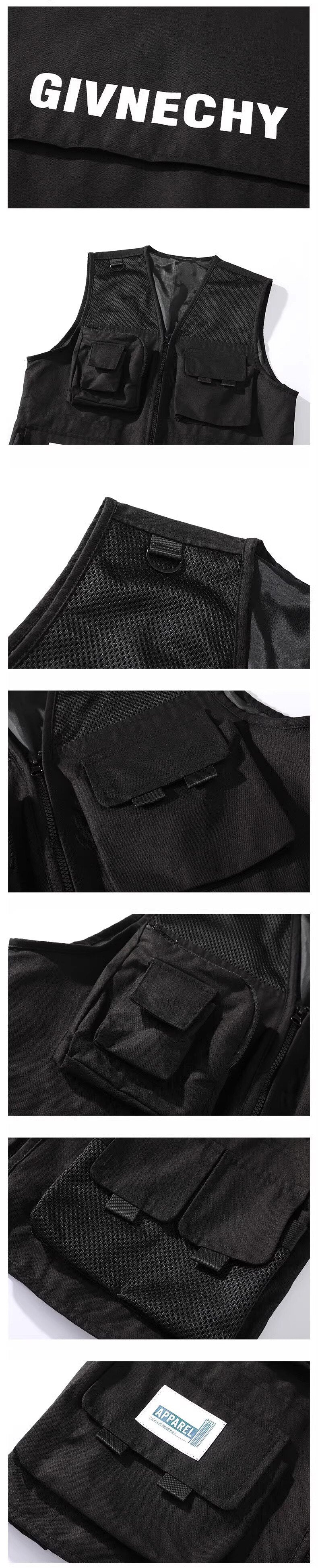 GIVNECHY Tactical Net Style Double T-Shirt , - Streetwear T-Shirts - Slick Street