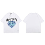 Thunderstroke Heart Break T-Shirt White, S - Streetwear T-Shirts - Slick Street