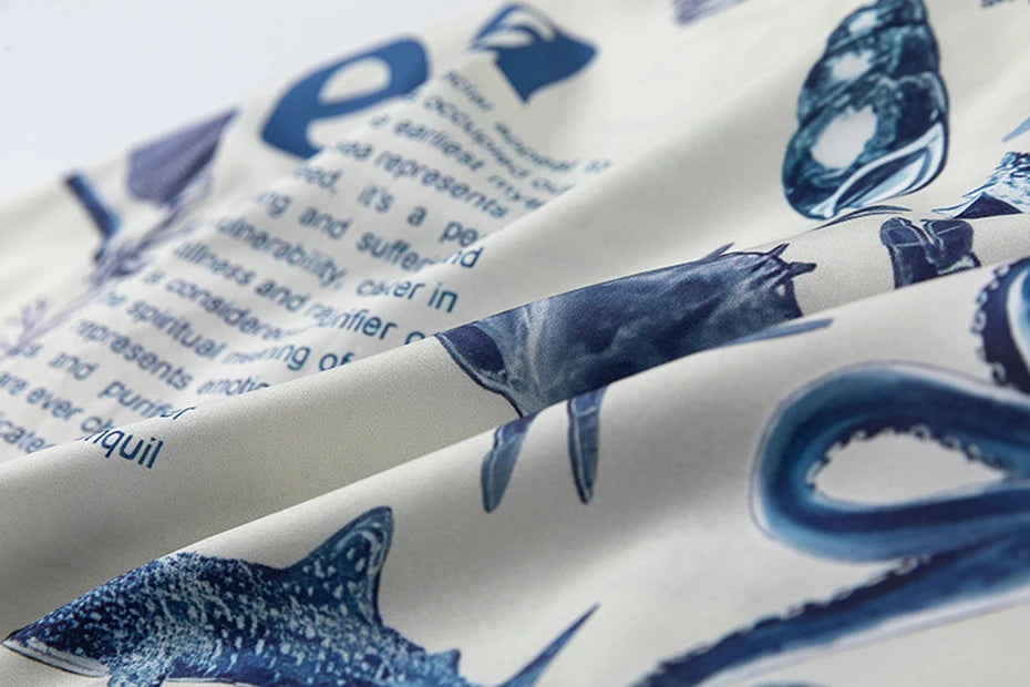 Marine Life Underwater World Short Sleeve Shirt , - Streetwear Shirt - Slick Street