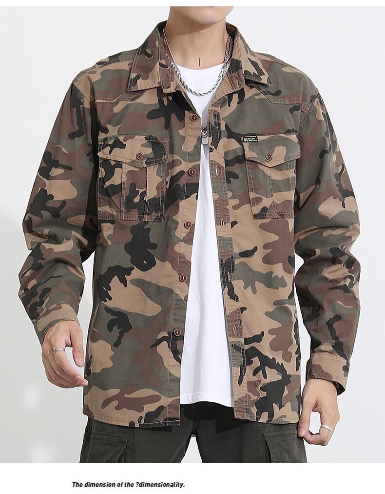 Military VSA Camouflage Shirt ,  - Streetwear Shirt - Slick Street