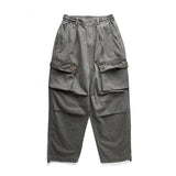 Tactical Straight Leg Elastic Waist Pants Dark gray, XXS - Streetwear Pants - Slick Street