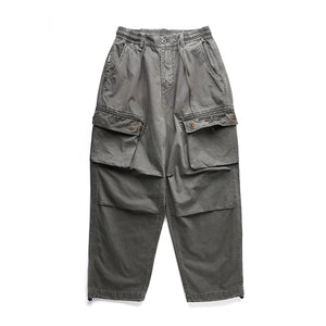 Tactical Straight Leg Elastic Waist Pants Dark gray, XXS - Streetwear Pants - Slick Street