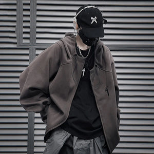 Alien 'i' Techwear Hoodie ,  - Streetwear Hoodie - Slick Street