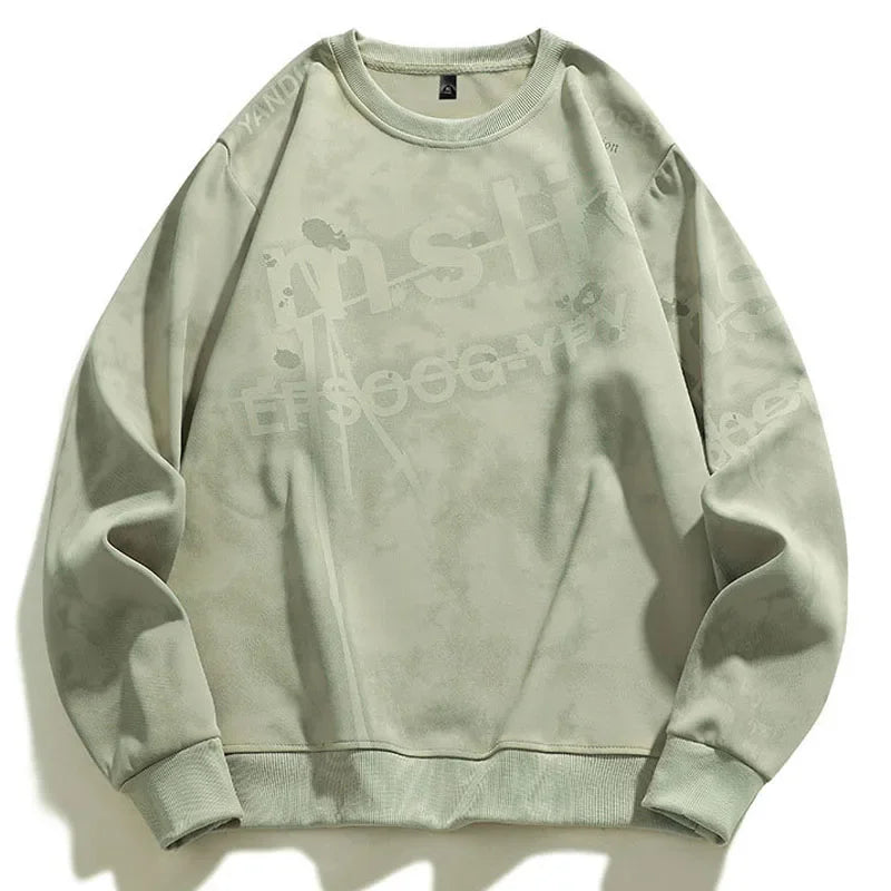 EPSOOG-YPY Loose Style Sweater Green, XS - Streetwear Sweater - Slick Street