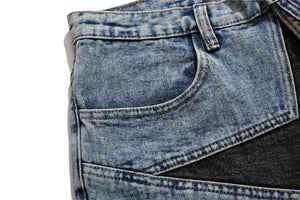 Star Denim Shorts , - Streetwear Shorts - Slick Street