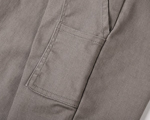 Solid Color Multi Pockets Denim Pants ,  - Streetwear Pants - Slick Street