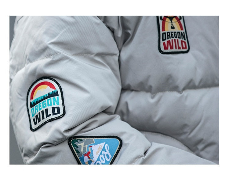 OREGON WILD Rock Patches Bomber Jacket ,  - Streetwear Jacket - Slick Street