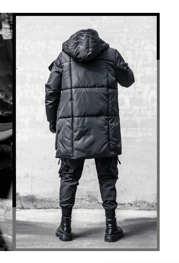 Long Zipper Style Padded Jacket , - Streetwear Jacket - Slick Street