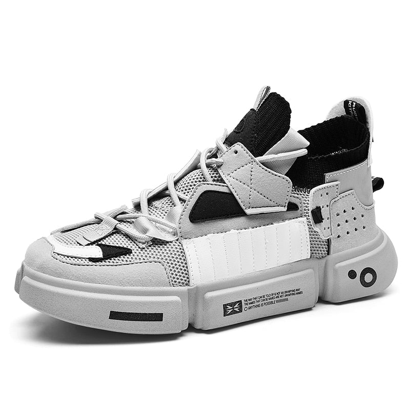 A3 Retro Sneakers Gray, 4 - Streetwear Shoes - Slick Street