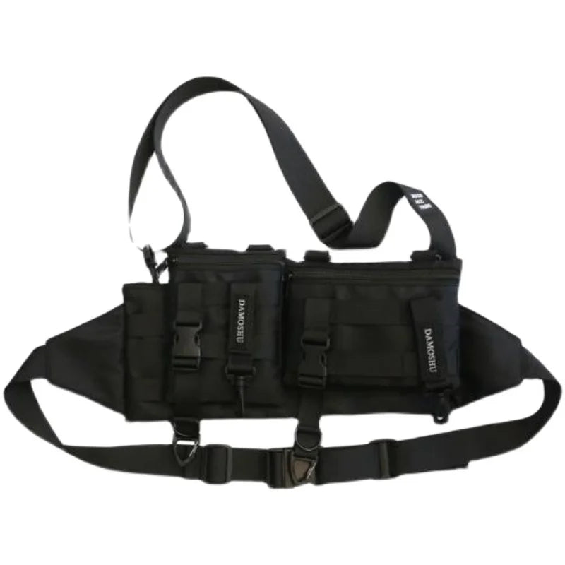 X-Dusk Tactical Utility Bag Black, - Streetwear Bag - Slick Street