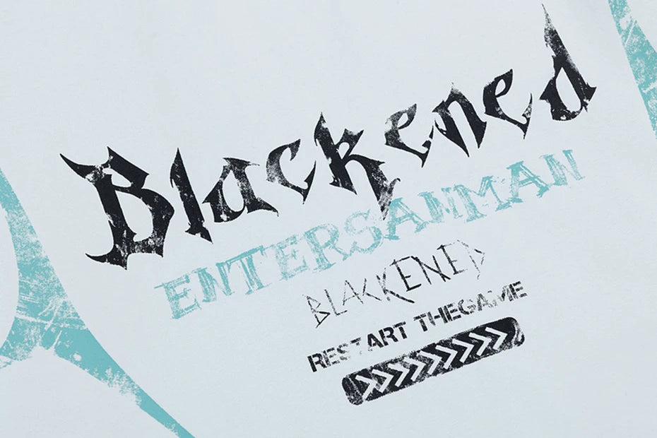 Blackened Restart The Game Oversized T-Shirt , - Streetwear T-Shirt - Slick Street