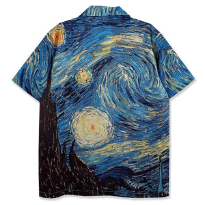Vintage The Starry Night Graphic Shirt , - Streetwear Shirt - Slick Street