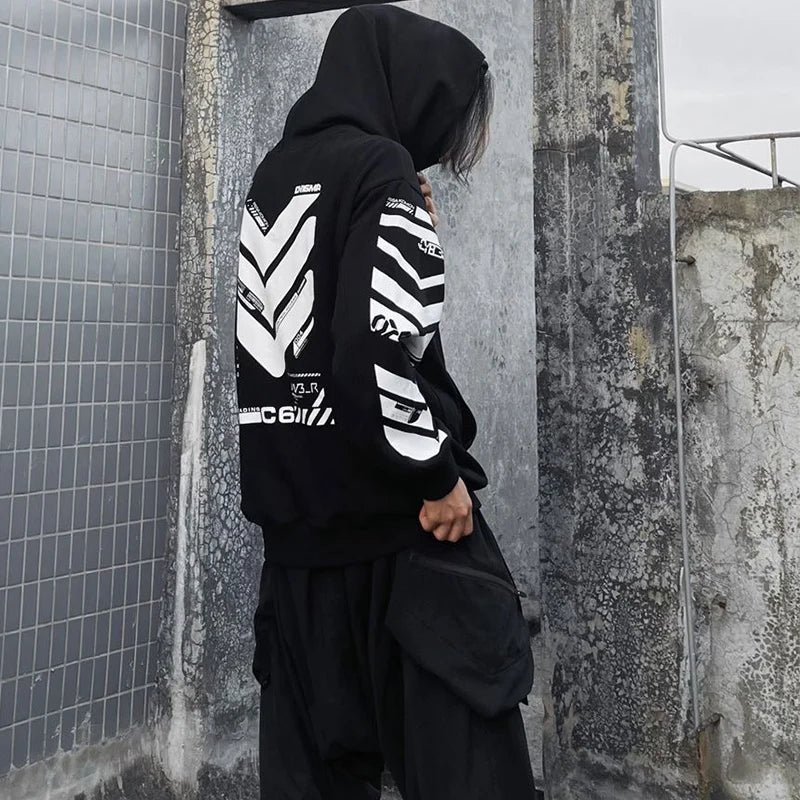 Cyber Tactical Turtle Neck Hoodie , - Streetwear Hoodie - Slick Street