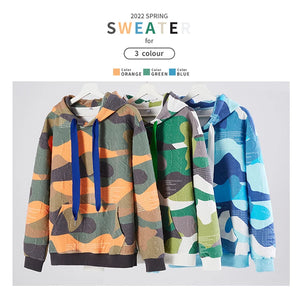 Abstract Art Camouflage Pullover Hoodie , - Streetwear Hoodie - Slick Street