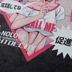 EightDecay Anime Cartoon Girl Loose T-Shirt , - Streetwear T-Shirts - Slick Street