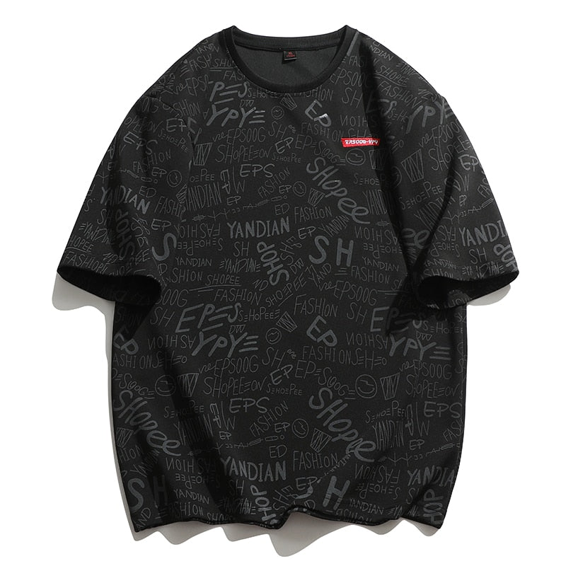 Graffiti Urban Art Style T-Shirts Black, XS - Streetwear T-Shirt - Slick Street