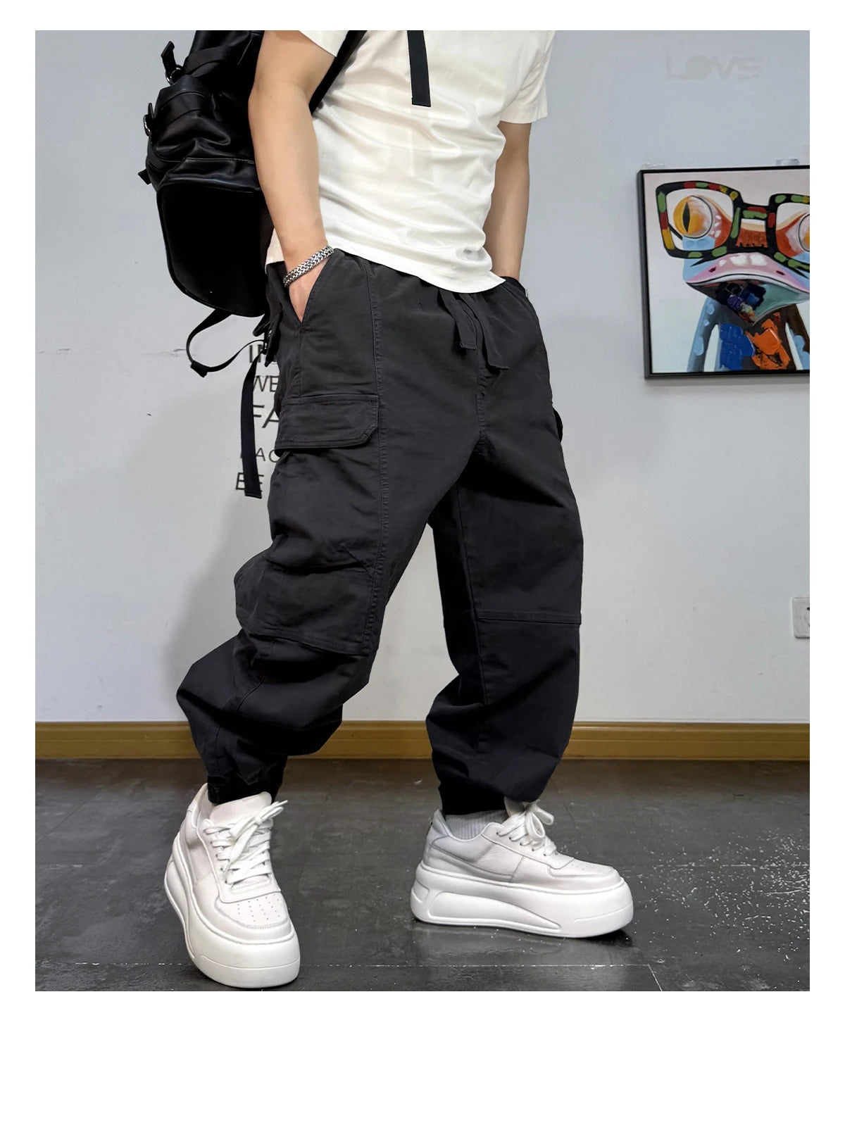 KS1 Baggy Cargo Pants , - Streetwear - Slick Street