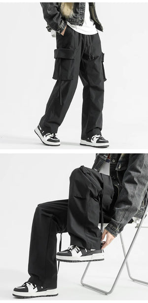 Y2K Streetwear Harem Straight Leg Pants ,  - Streetwear Pants - Slick Street