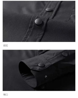 Coal Black Buckles Up Chest Pockets T-Shirt , - Streetwear T-Shirts - Slick Street