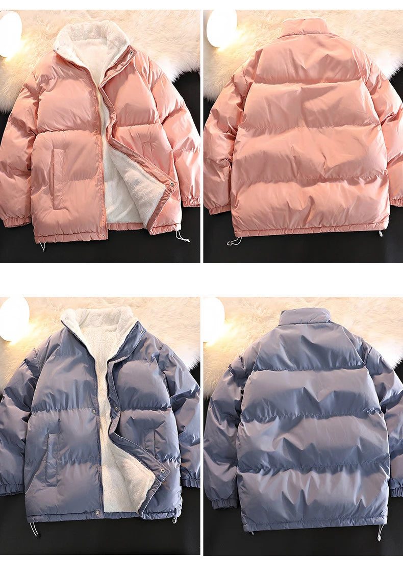 Self Color Zipper Padded Jacket ,  - Streetwear Jacket - Slick Street