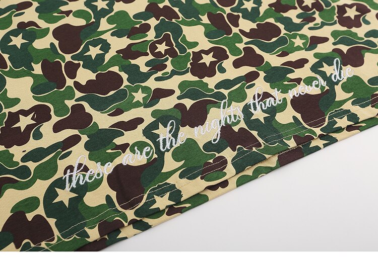 Snappy Crocodile Star Camouflage Design T-Shirt , - Streetwear T-Shirts - Slick Street