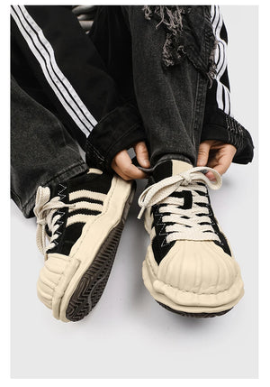 SP1 Striped Board Sneakers , - Streetwear Shoes - Slick Street
