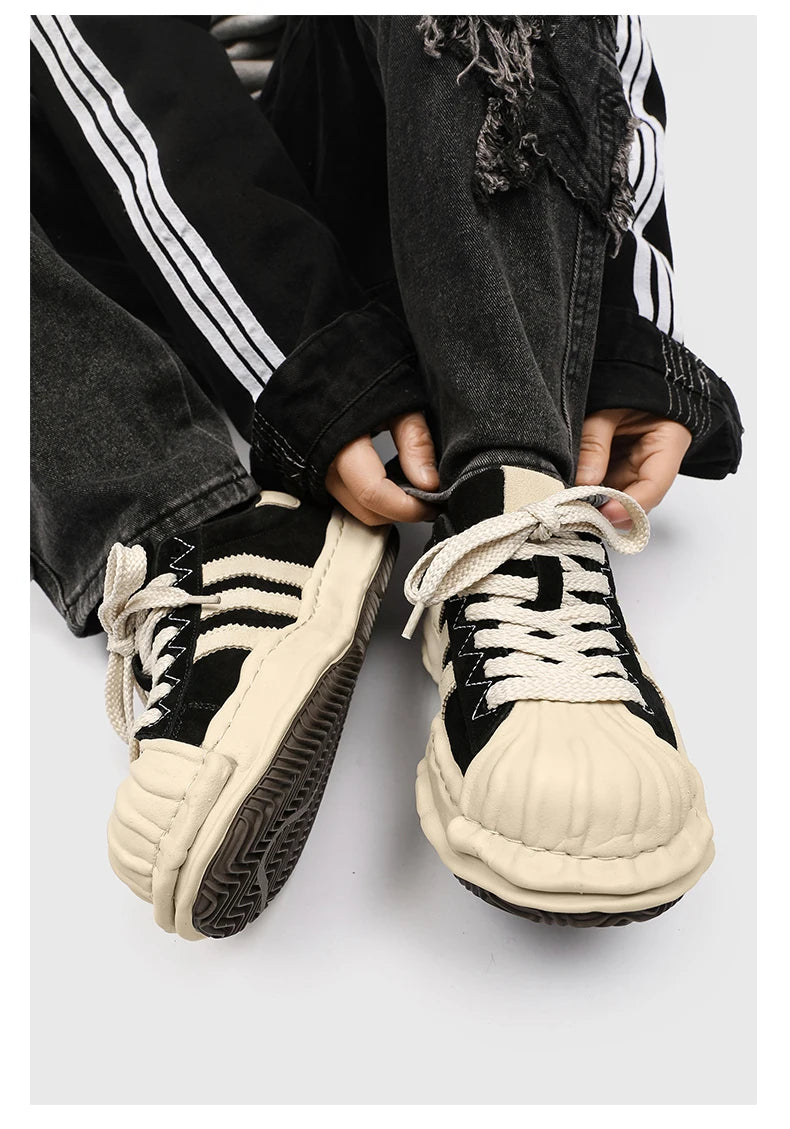SP1 Striped Board Sneakers , - Streetwear Shoes - Slick Street