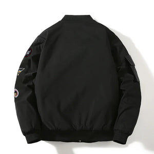 Pilot Patch Work Button Up Jacket ,  - Streetwear Jacket - Slick Street