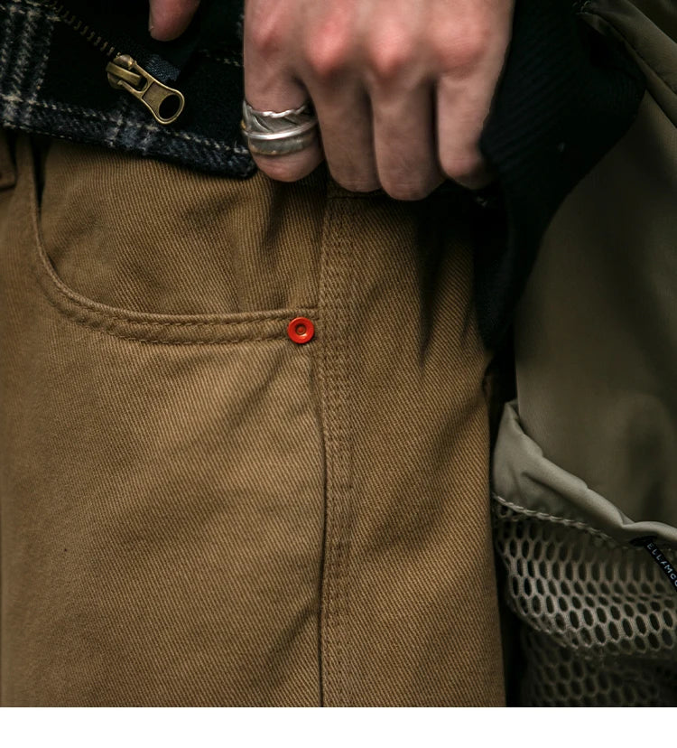 Casual Straight-Leg Trousers , - Streetwear Pants - Slick Street