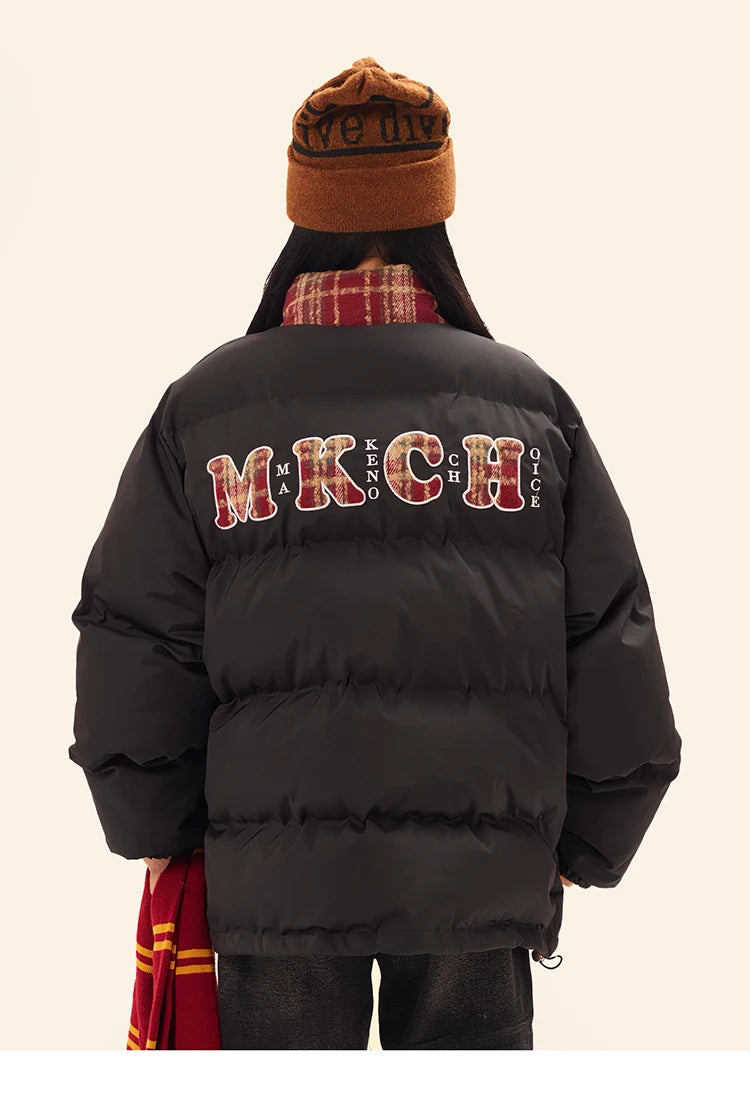 MKCH Letter Plaid Jacket ,  - Streetwear Jacket - Slick Street