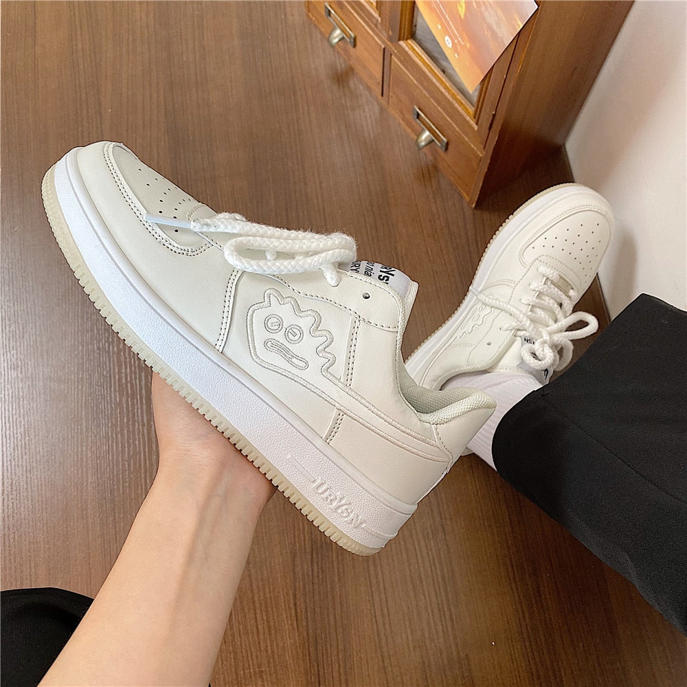AF1 Charm Sneakers Beige, 36 - Streetwear Shoes - Slick Street
