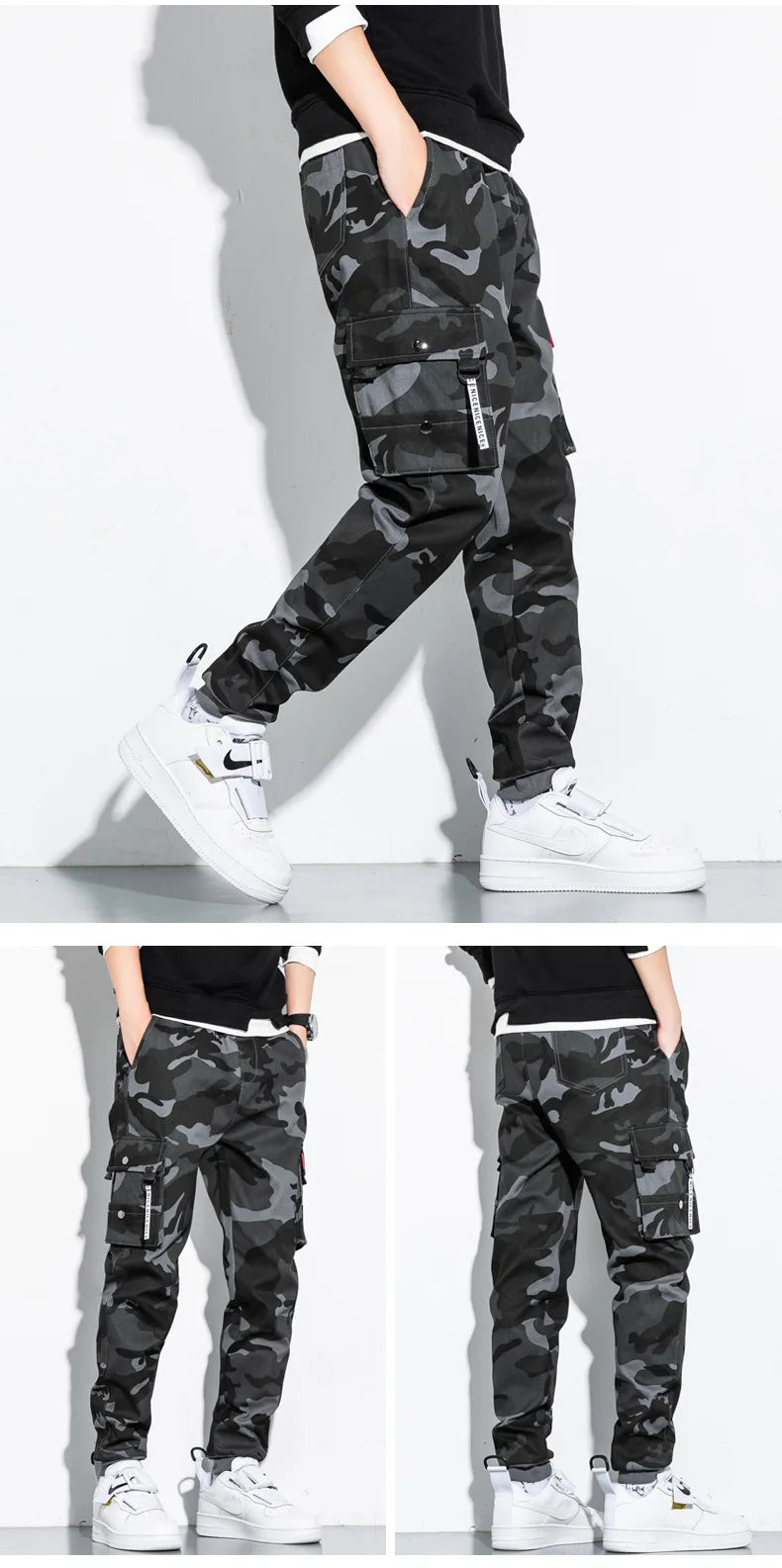 CR3 Camouflage Cargo Pants ,  - Streetwear Pants - Slick Street