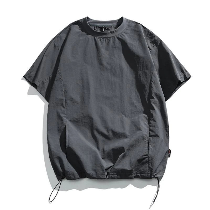 Drift Tech Tee Grey, XS - Streetwear T-Shirt - Slick Street