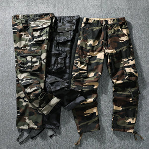 CA26 Tactical Camo Cargo Pants , - Streetwear Pants - Slick Street