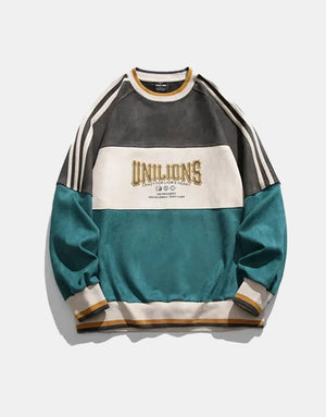 UNILIONS Color Block Pullover Sweatshirt ,  - Streetwear Sweatshirts - Slick Street