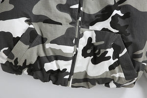 Disruptive Camouflage Elastic Waist Jacket ,  - Streetwear Jacket - Slick Street
