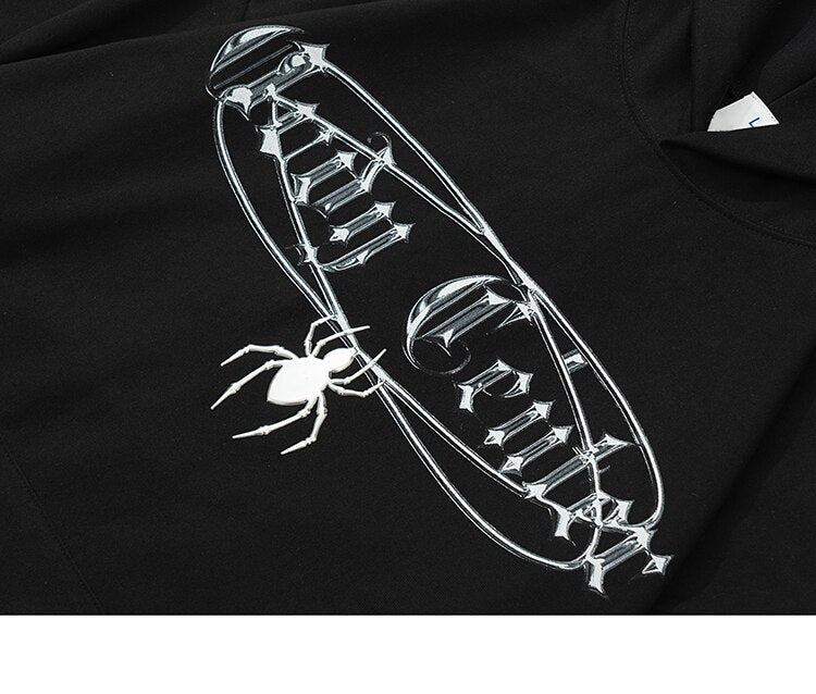 Cross Cellar Spider Graphic Hoodie ,  - Streetwear Hoodie - Slick Street